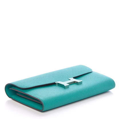 Hermes Epsom Constance Long Wallet Bleu Paon 4 of 11