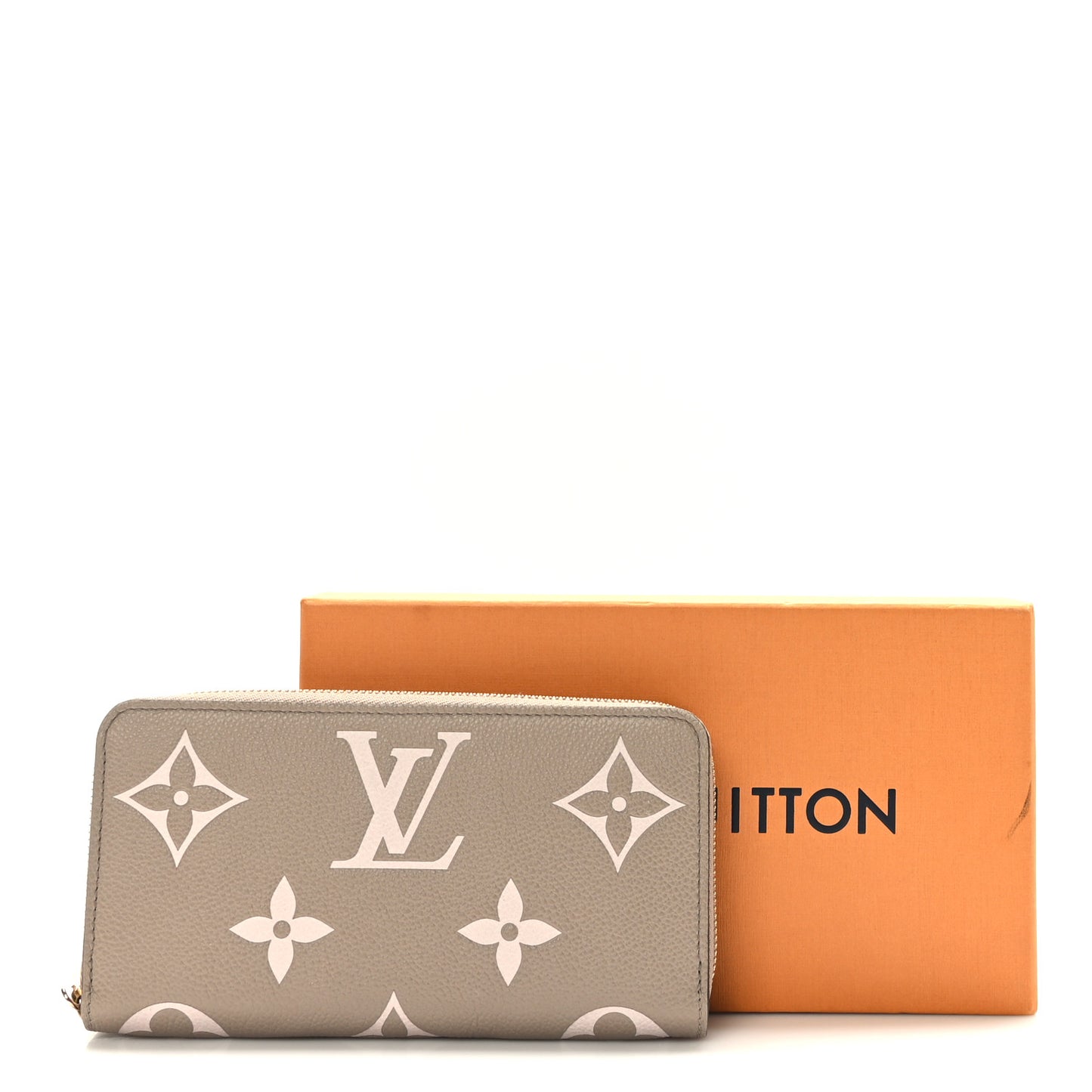 Empreinte Monogram Giant Zippy Wallet Tourterelle Creme