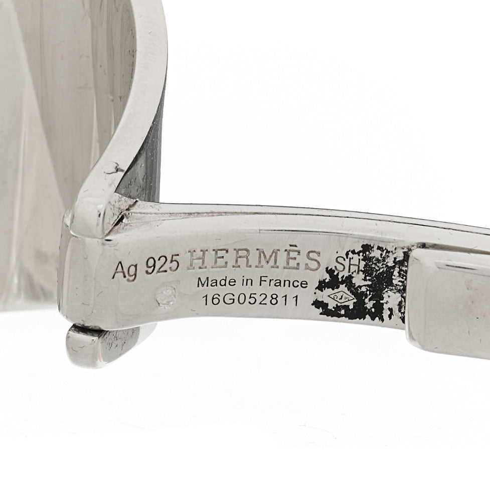 Hermes Sterling Silver Collier De Chien Rock Bracelet SH 3 of 4