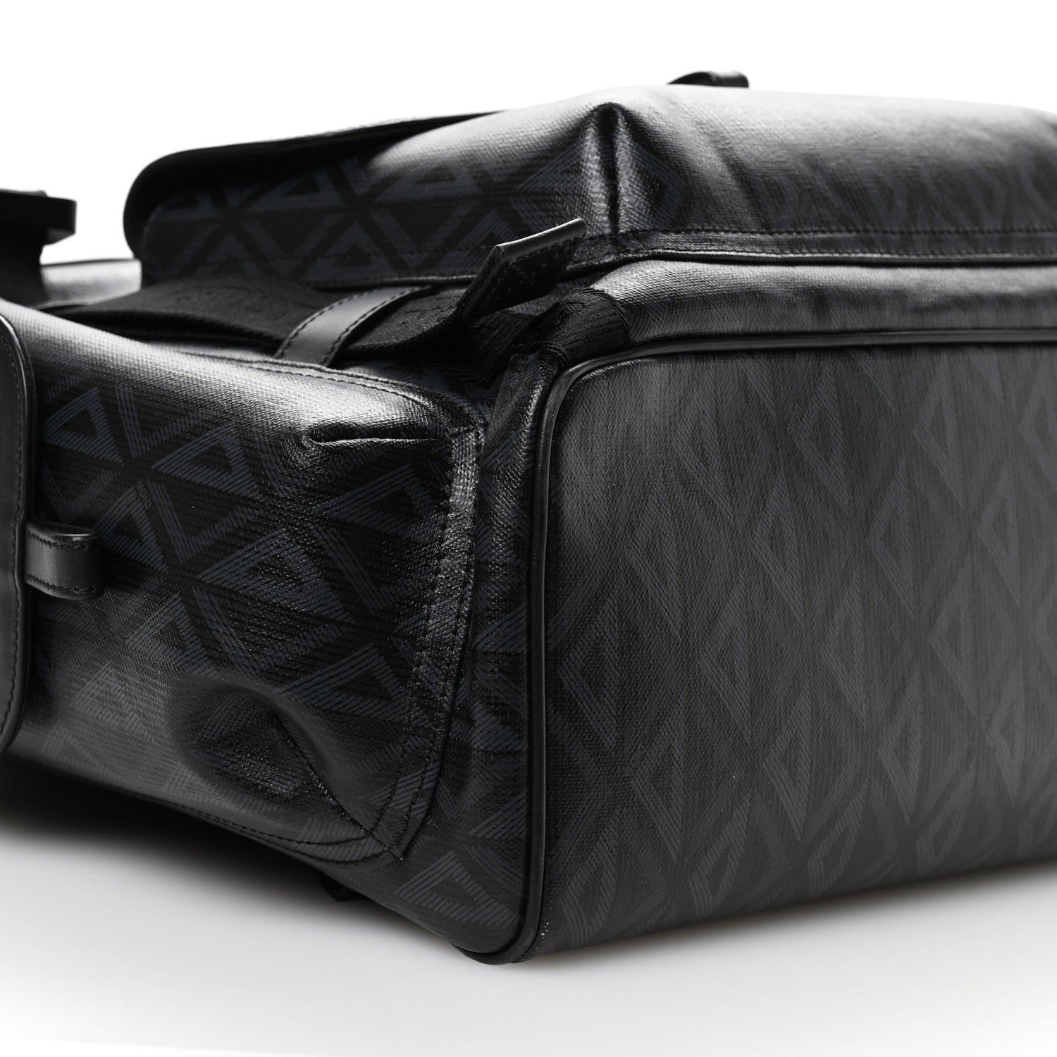 Christian Dior Canvas CD Diamond Hit The Road Backpack Black 9 of 10