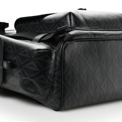 Christian Dior Canvas CD Diamond Hit The Road Backpack Black 9 of 10
