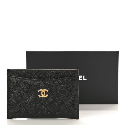 Chanel Caviar Quilted Card Holder Black 10 of 10