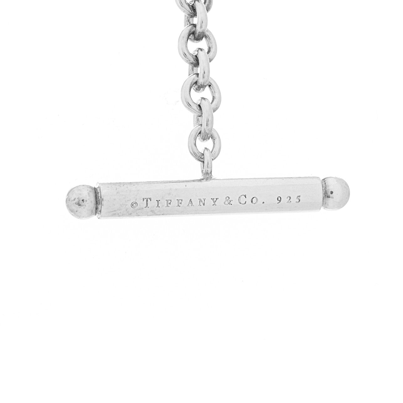 Tiffany Sterling Silver Pearl Strand Toggle Necklace 4 of 5