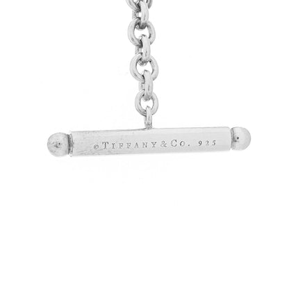 Tiffany Sterling Silver Pearl Strand Toggle Necklace 4 of 5