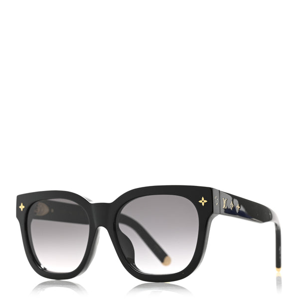 Louis Vuitton Acetate My Monogram Square Sunglasses Z1523E Black