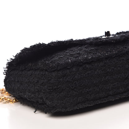 Chanel Tweed Quilted Small Flap Black 9 of 11
