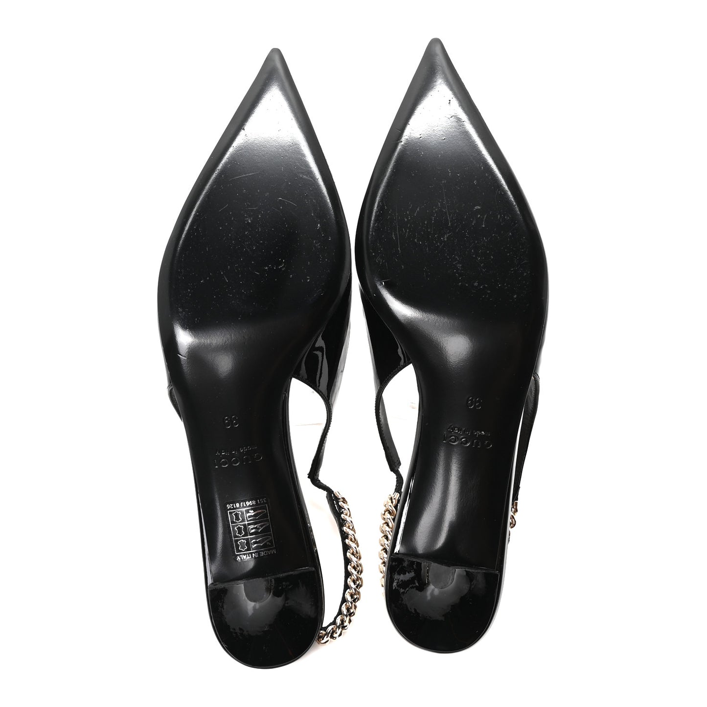 Patent Signoria 35mm Slingback Pumps 39 Black