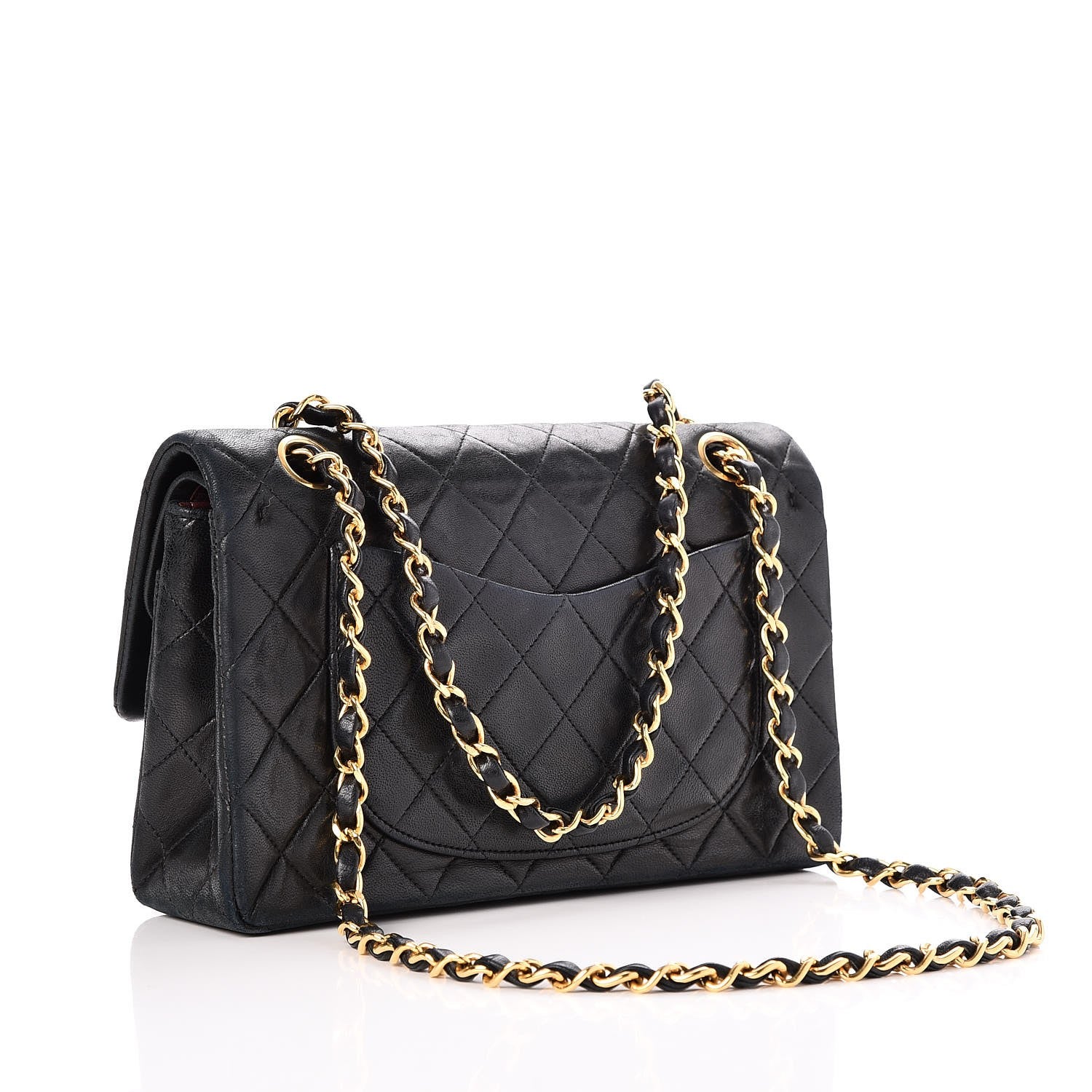 Chanel Lambskin Quilted Small Double Flap Black 4 of 9