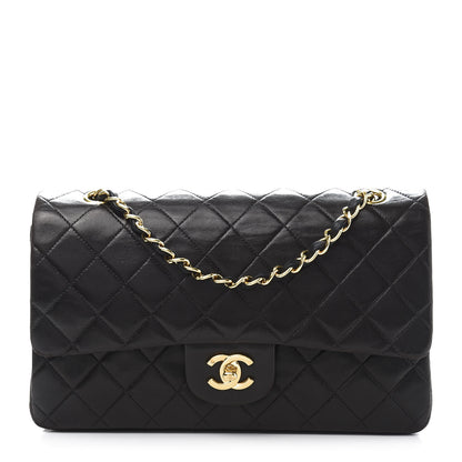 Chanel Lambskin Quilted Medium Double Flap Black 1 of 17
