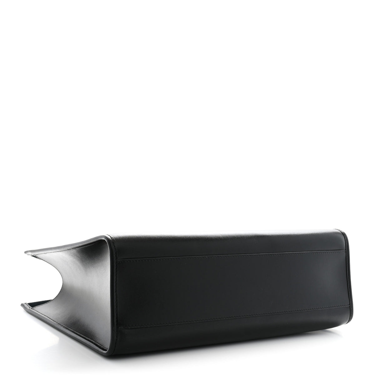 Smooth Calfskin Maillon Cabas Tote Black