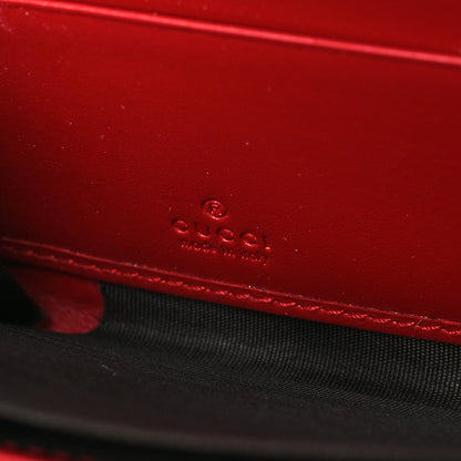 Gucci Guccissima Signature Zip Around Wallet Hibiscus Red 6 of 6