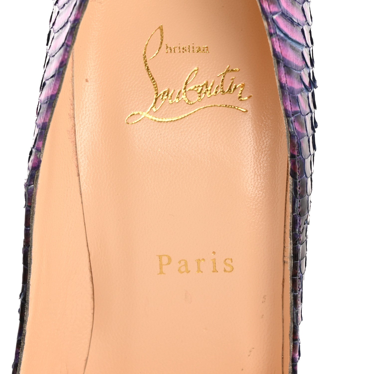 Christian Louboutin Snakeskin So Kate 120 Pumps 40 Purple 8 of 9