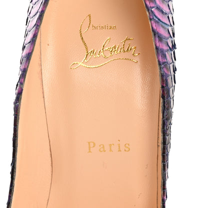 Christian Louboutin Snakeskin So Kate 120 Pumps 40 Purple 8 of 9