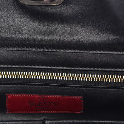 Valentino Garavani Vitello Medium Rockstud Tote Black 10 of 14