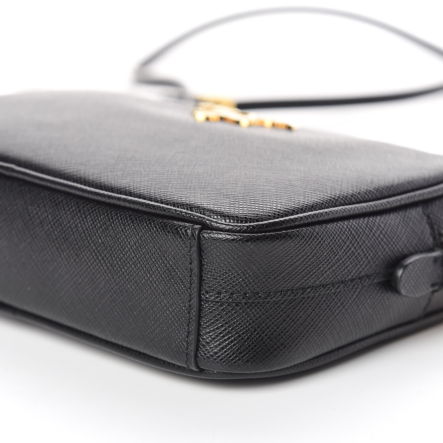 Prada Saffiano Mini Camera Crossbody Bag Black 7 of 11