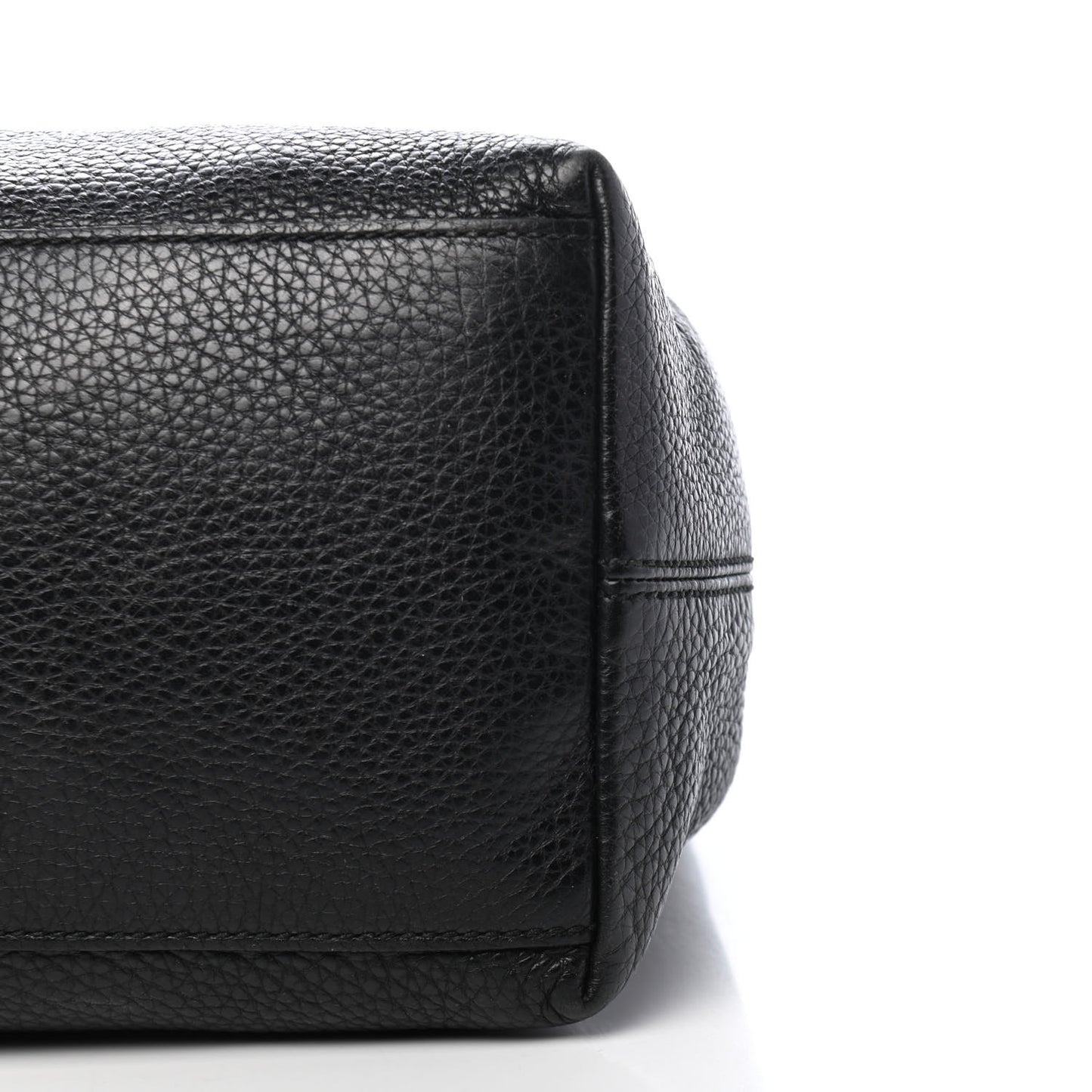 Pebbled Calfskin Medium Soho Chain Shoulder Bag Black