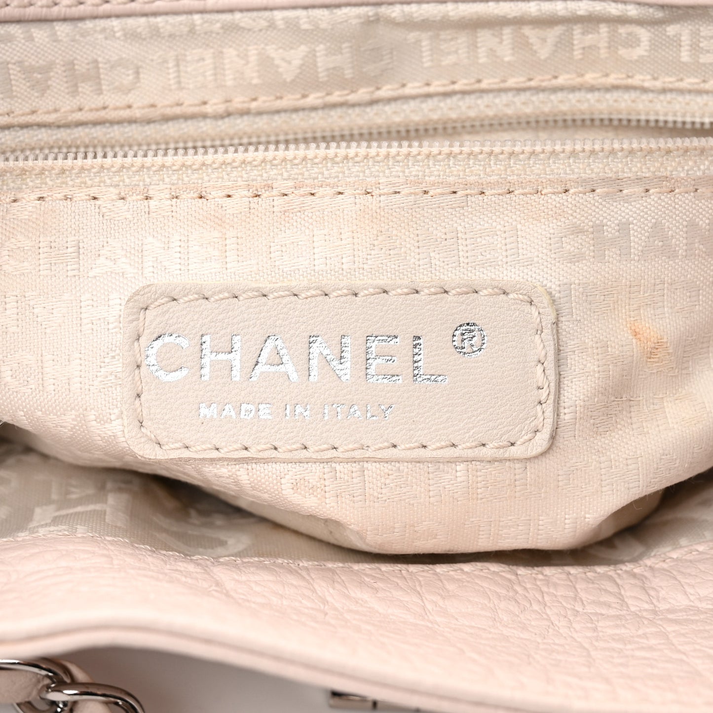 Calfskin Mademoiselle Shoulder Bag Light Pink
