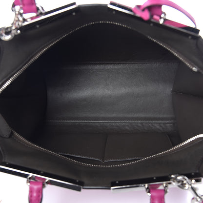 Fendi Vitello Dolce Shiny Nappa Petite 3Jours Tote Magenta Carbone 5 of 9