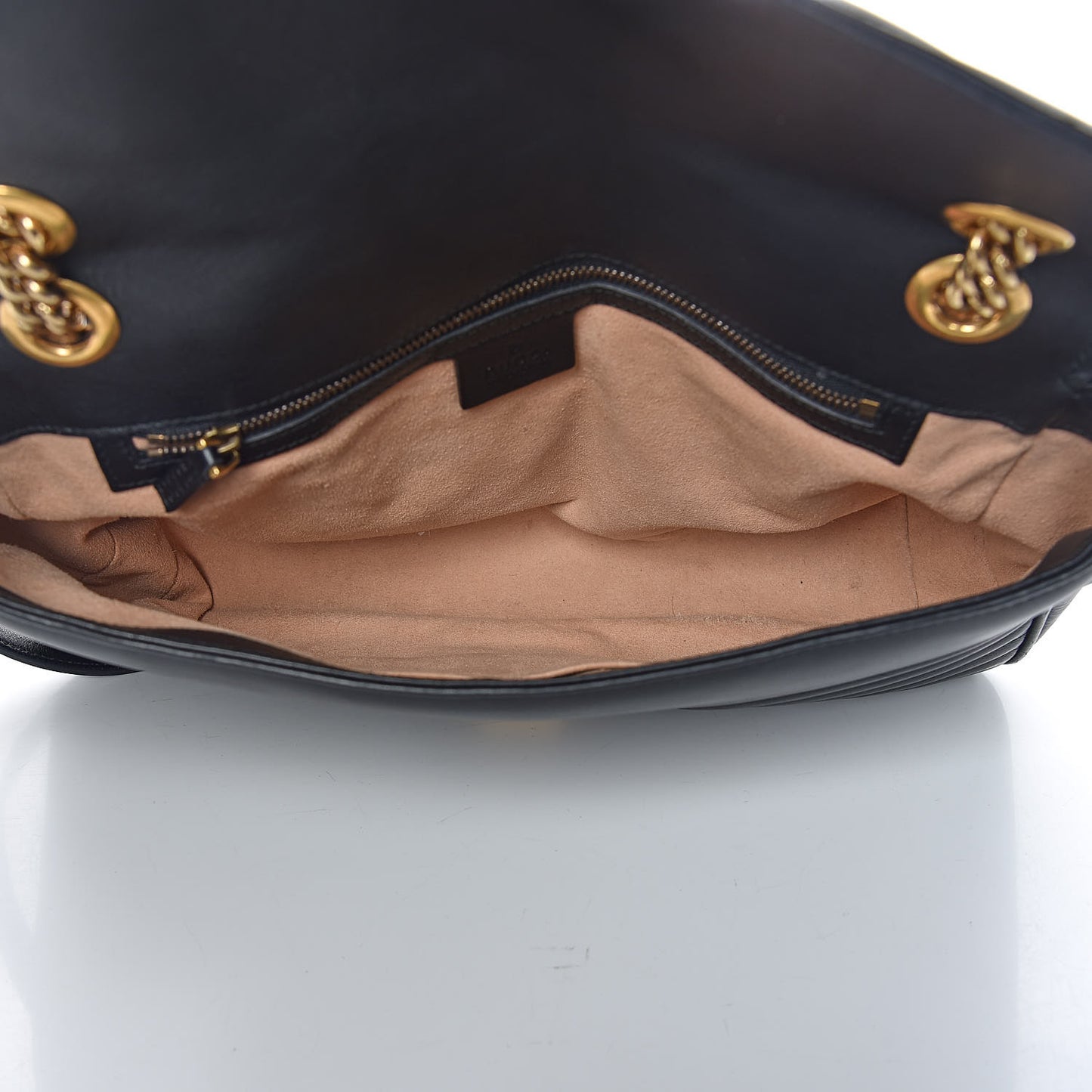 Calfskin Matelasse Medium GG Marmont Shoulder Bag Black