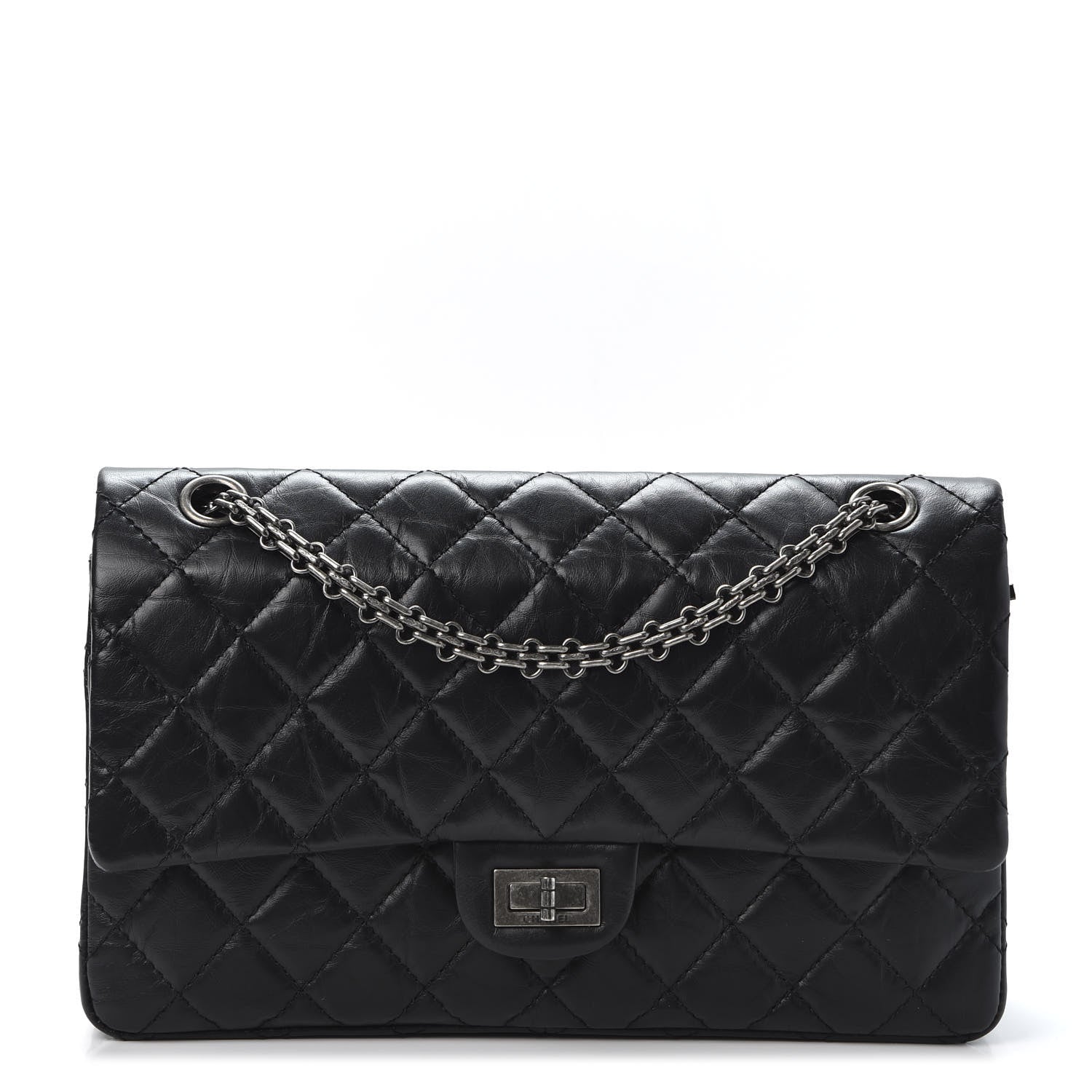 Chanel Aged Calfskin Quilted 2.55 Reissue 226 Flap Black 1 of 10
