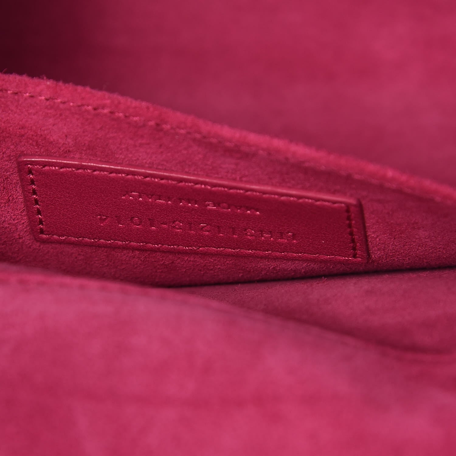 Saint Laurent Calfskin Classic Y Ligne Clutch Fuchsia 7 of 11