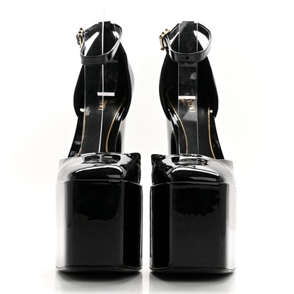 Valentino Garavani Patent DiscoBox 80/180mm Platform Pumps 40.5 Black 2 of 10