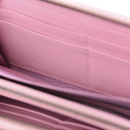 Gucci GG Supreme Monogram Strawberry Zip Around Wallet Light Pink 8 of 10