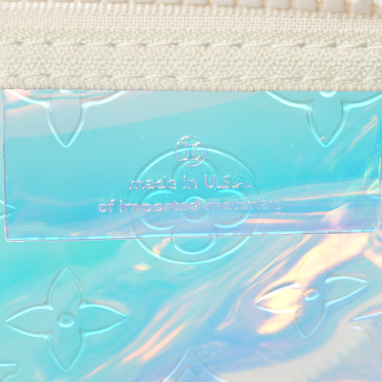 PVC Monogram Keepall Bandouliere 50 Iridescent Prism