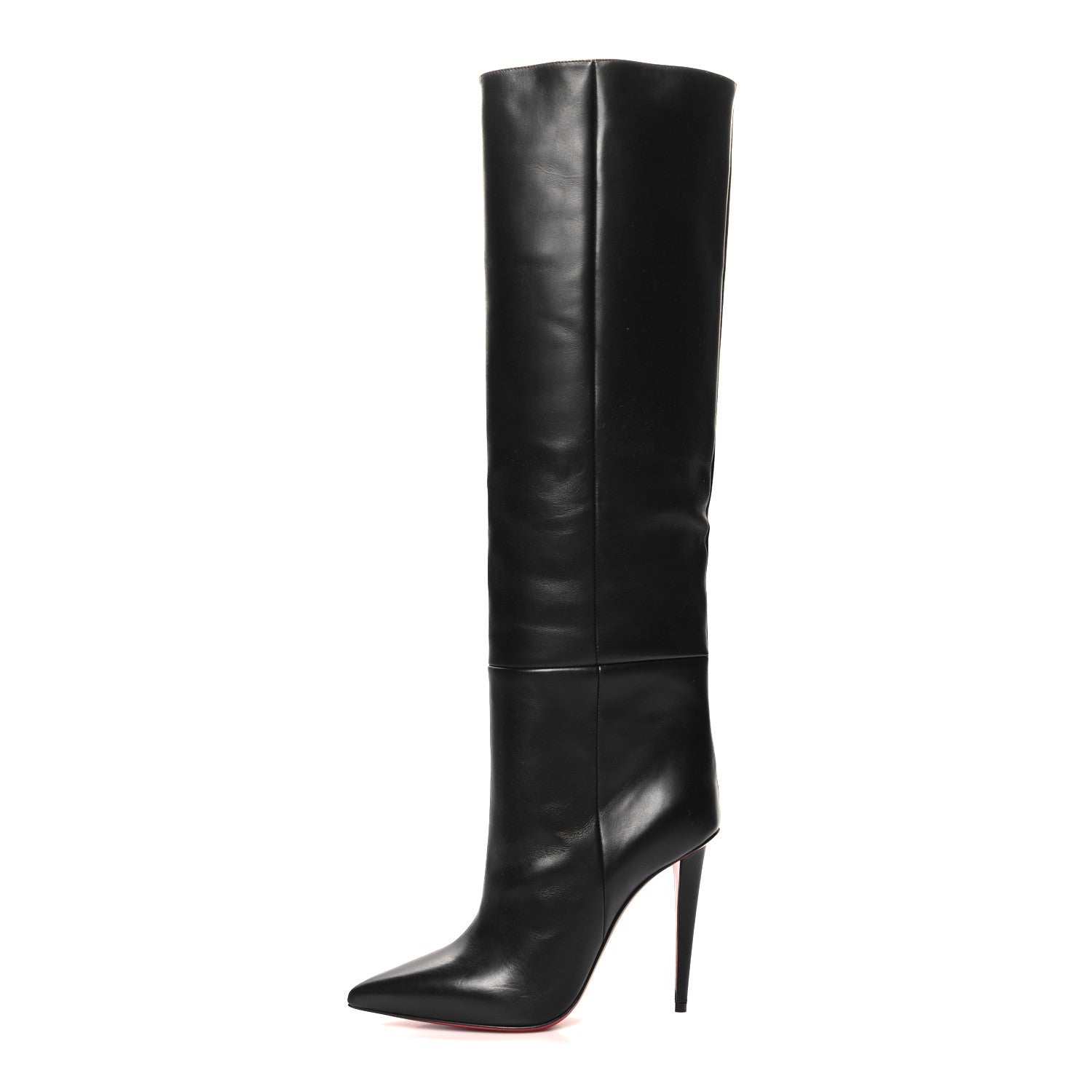 Christian Louboutin Calfksin Astrilarge Botta Knee Boots 39.5 Black 1 of 7