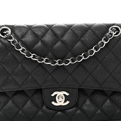 Chanel Caviar Quilted Medium Double Flap Black 8 of 11