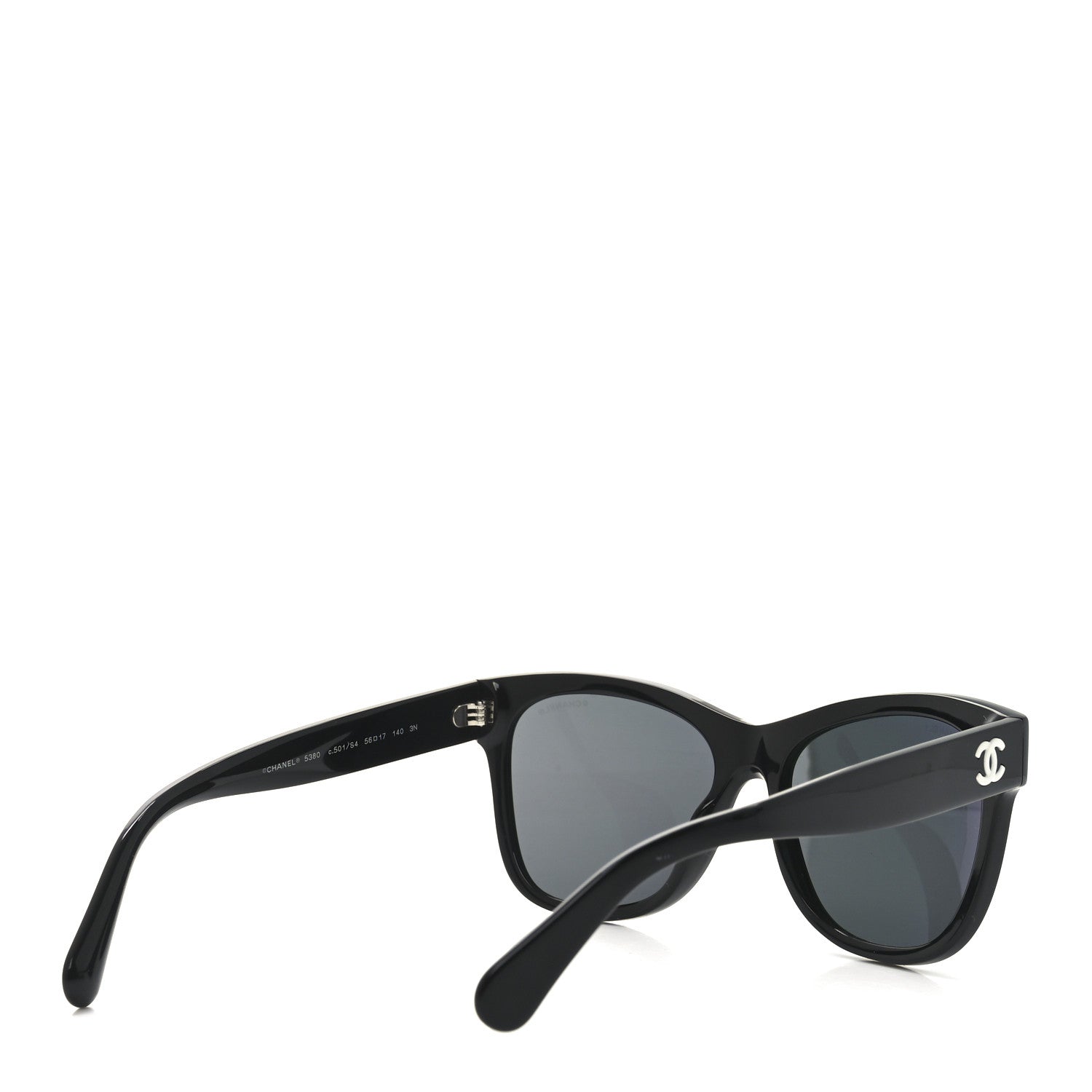 Chanel Acetate Square CC Sunglasses 5380 Black 4 of 7