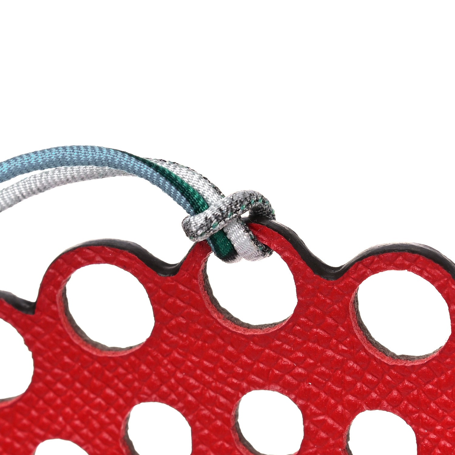 Hermes Epsom Togo Petit H Peacock Bag Charm Multicolor 7 of 8