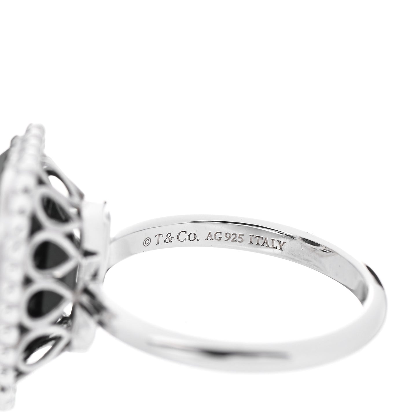 Sterling Silver Black Onyx Ziegfeld Daisy Ring 55 7.25