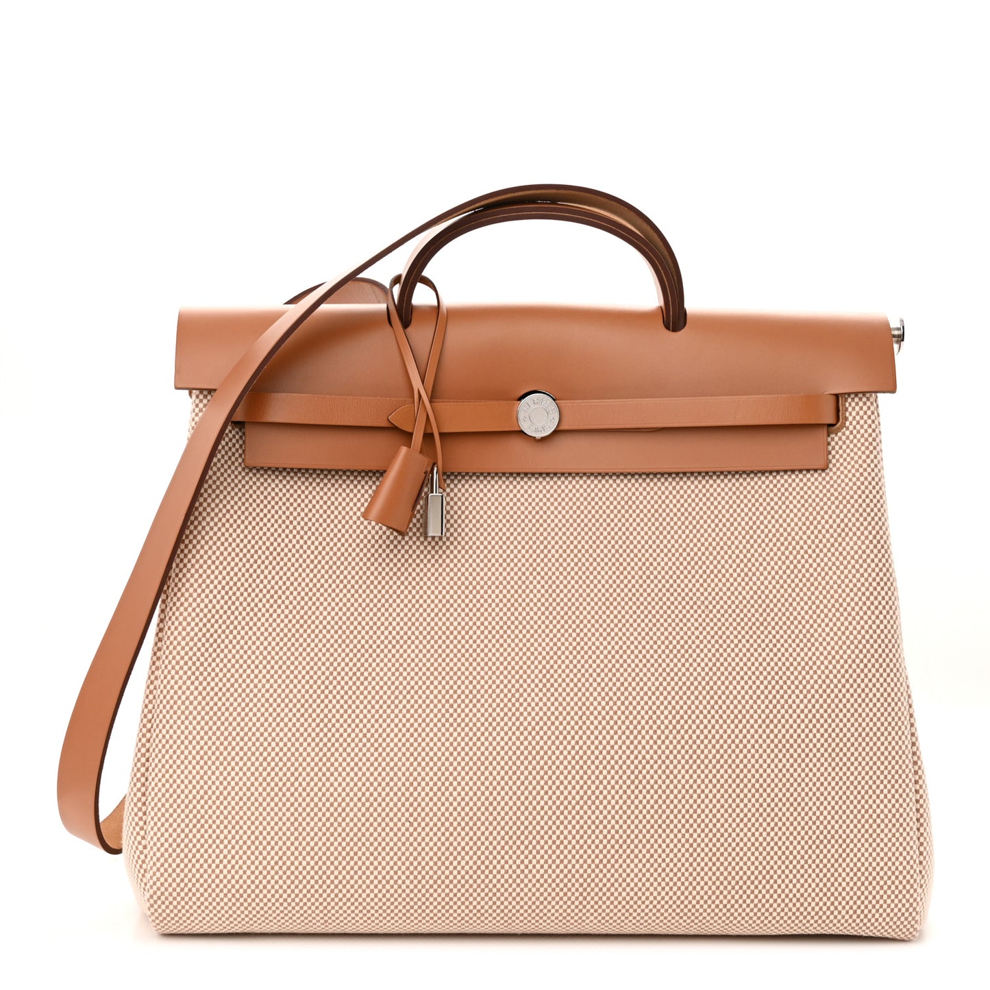 Vache Hunter Calfskin Criss Viking Herbag Zip Retourne 39 MM Ecru Beige Naturel