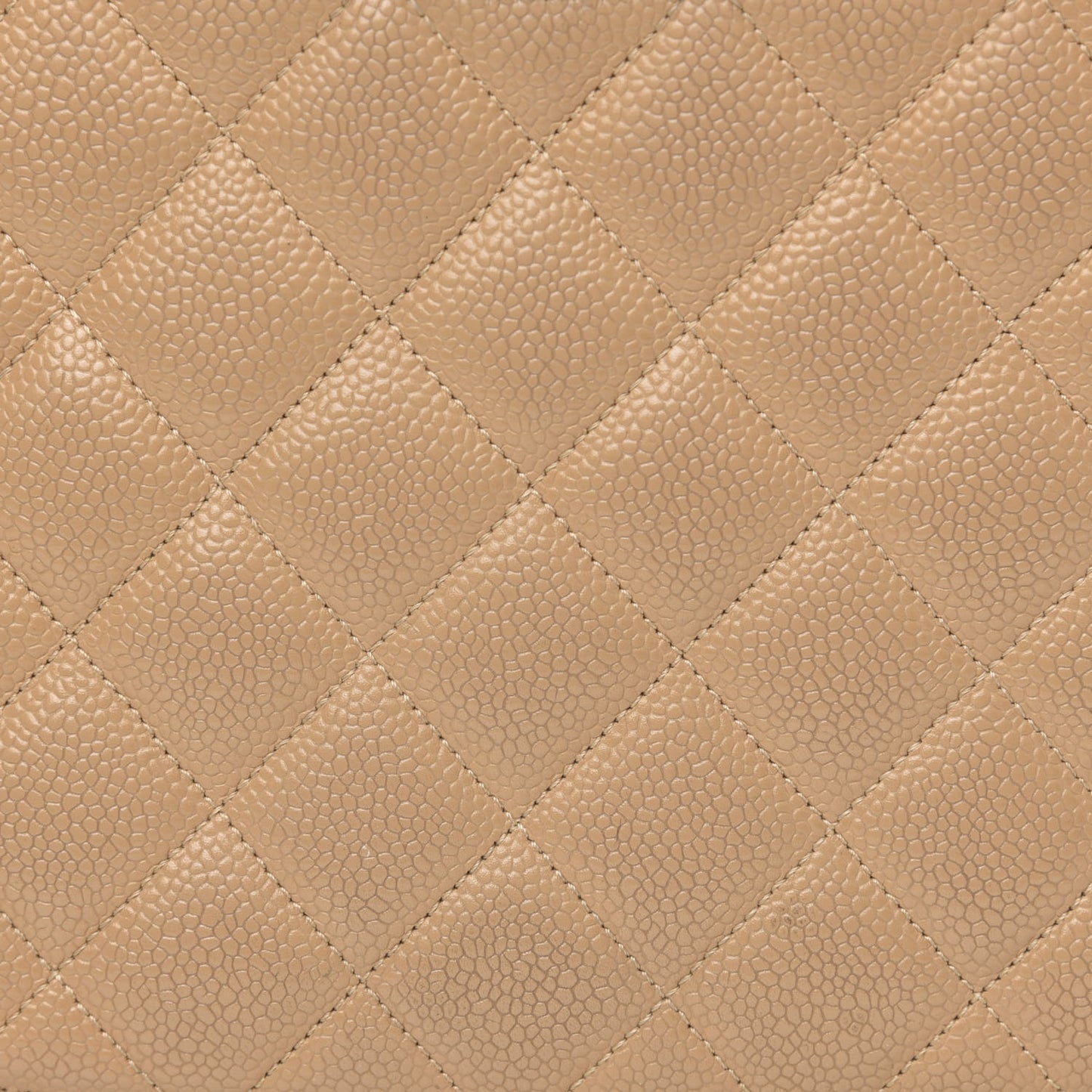 Caviar Quilted Grand Shopping Tote GST Beige Clair