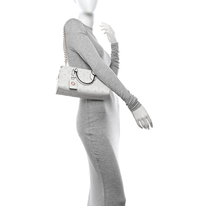 Louis Vuitton Calfskin Embossed Monogram OnTheGo East West White 2 of 11