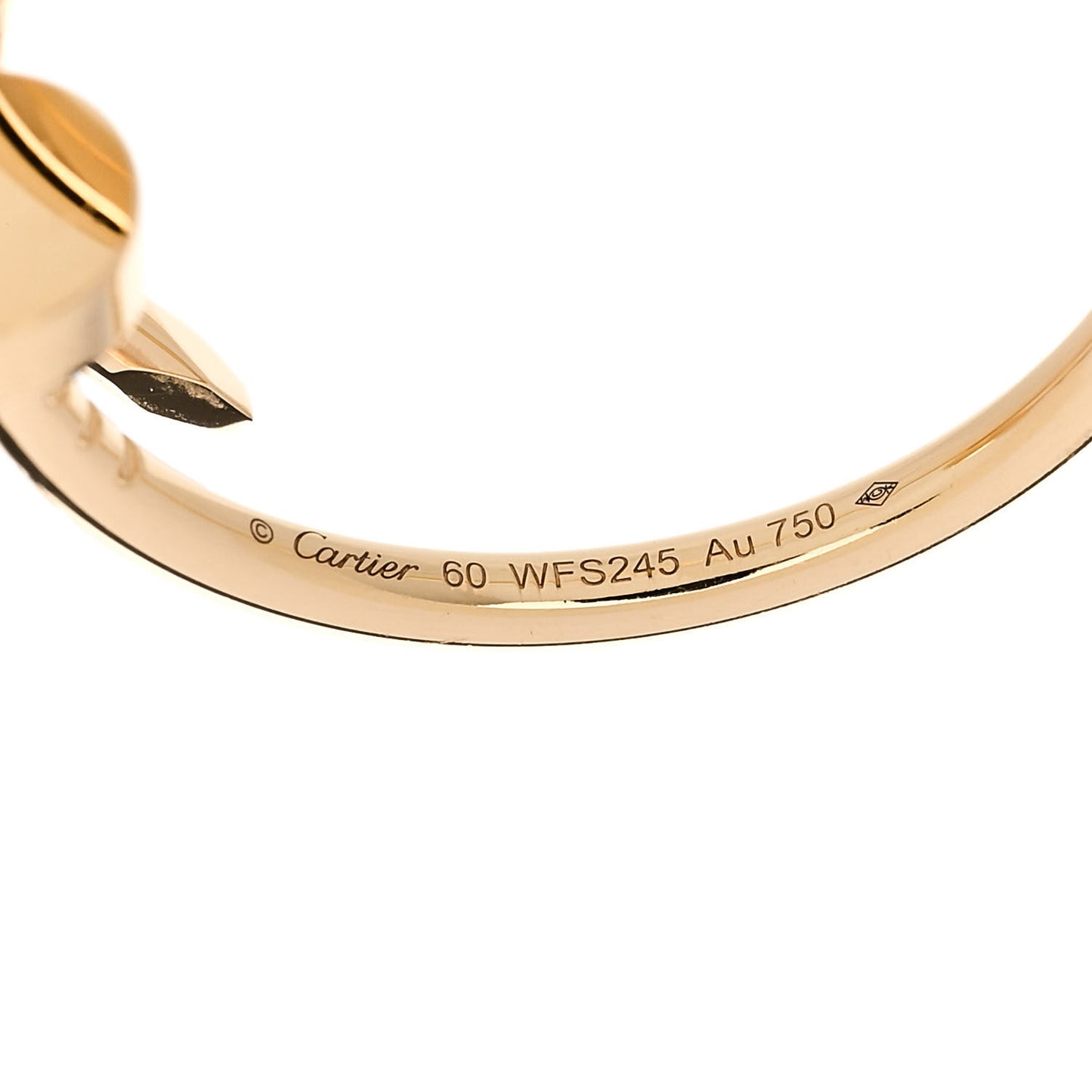 18K Yellow Gold Small Juste Un Clou Ring 60 9