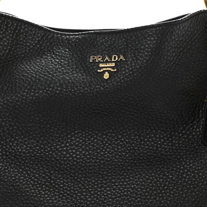 Prada Vitello Daino Hobo Black 8 of 10