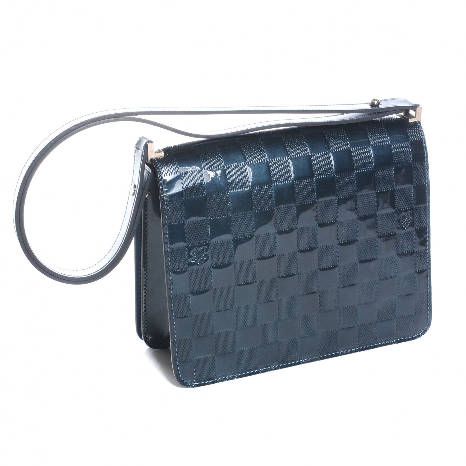 Louis Vuitton Damier Vernis Cabaret Bag Blue 3 of 7