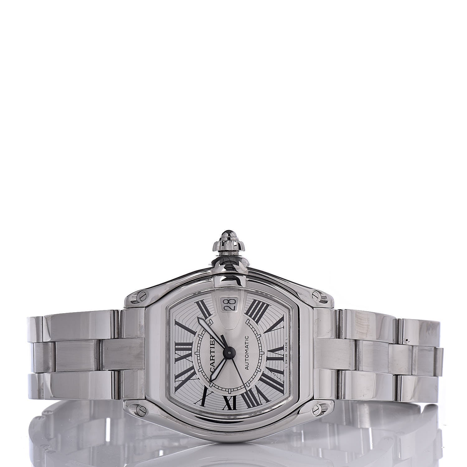 Cartier Stainless Steel 37mm Roadster Automatic Watch 3 of 13