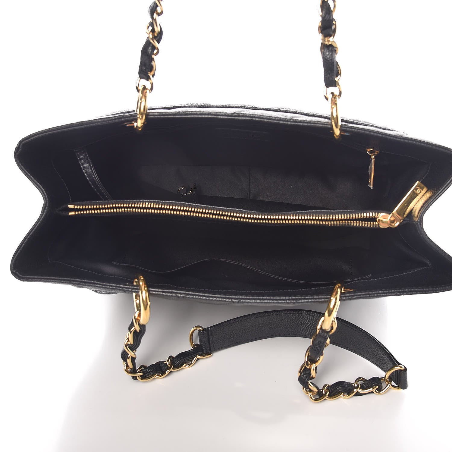 Chanel Caviar Quilted Grand Shopping Tote GST Black 5 of 14
