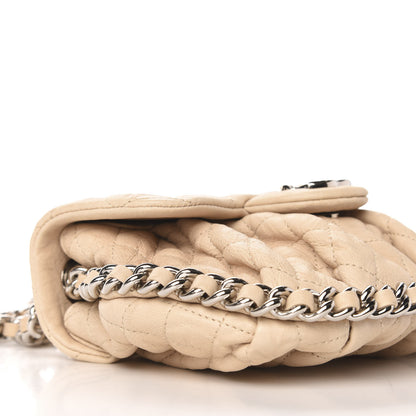 Chanel Washed Lambskin Quilted Mini Chain Around Flap Beige 6 of 11