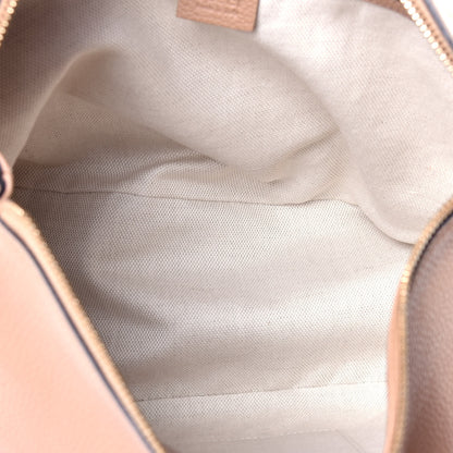 Gucci Pebbled Calfskin Large Soho Hobo Camelia 5 of 9