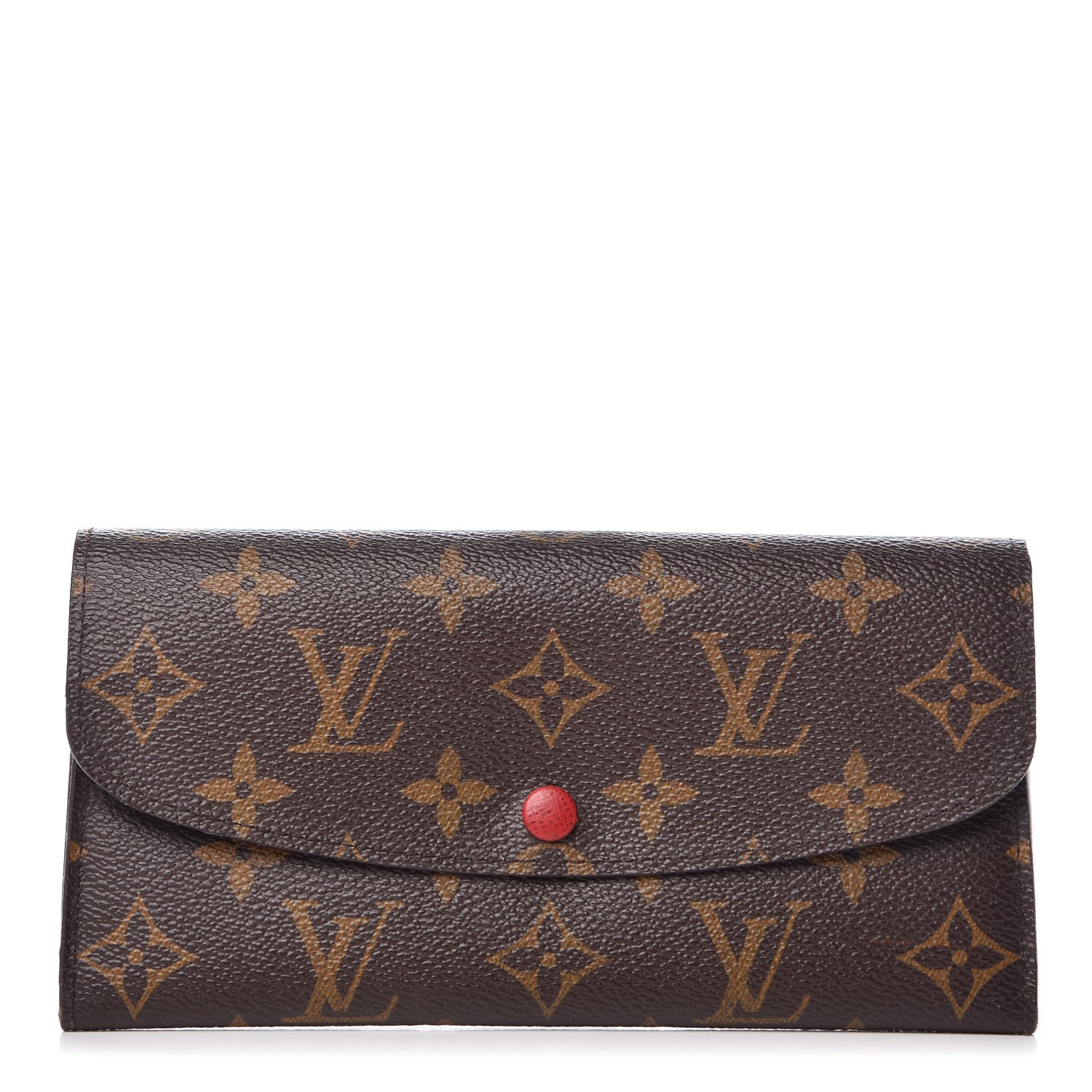 Louis Vuitton Monogram Emilie Wallet Red 1 of 10