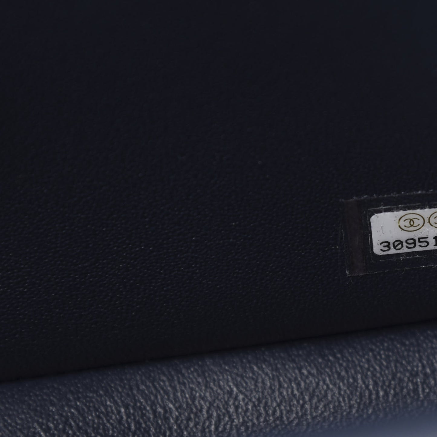 Lambskin Quilted Mini Rectangular Flap Dark Blue