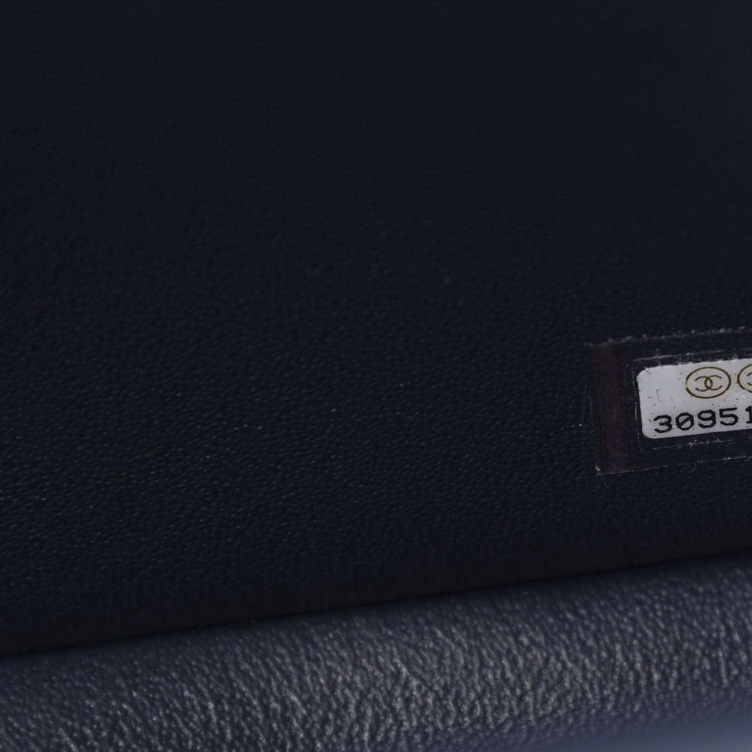 Chanel Lambskin Quilted Mini Rectangular Flap Dark Blue 9 of 10