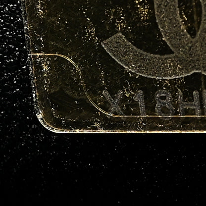 Chanel Calfskin Quilted Studded Square Vanity Case Black 7 of 10