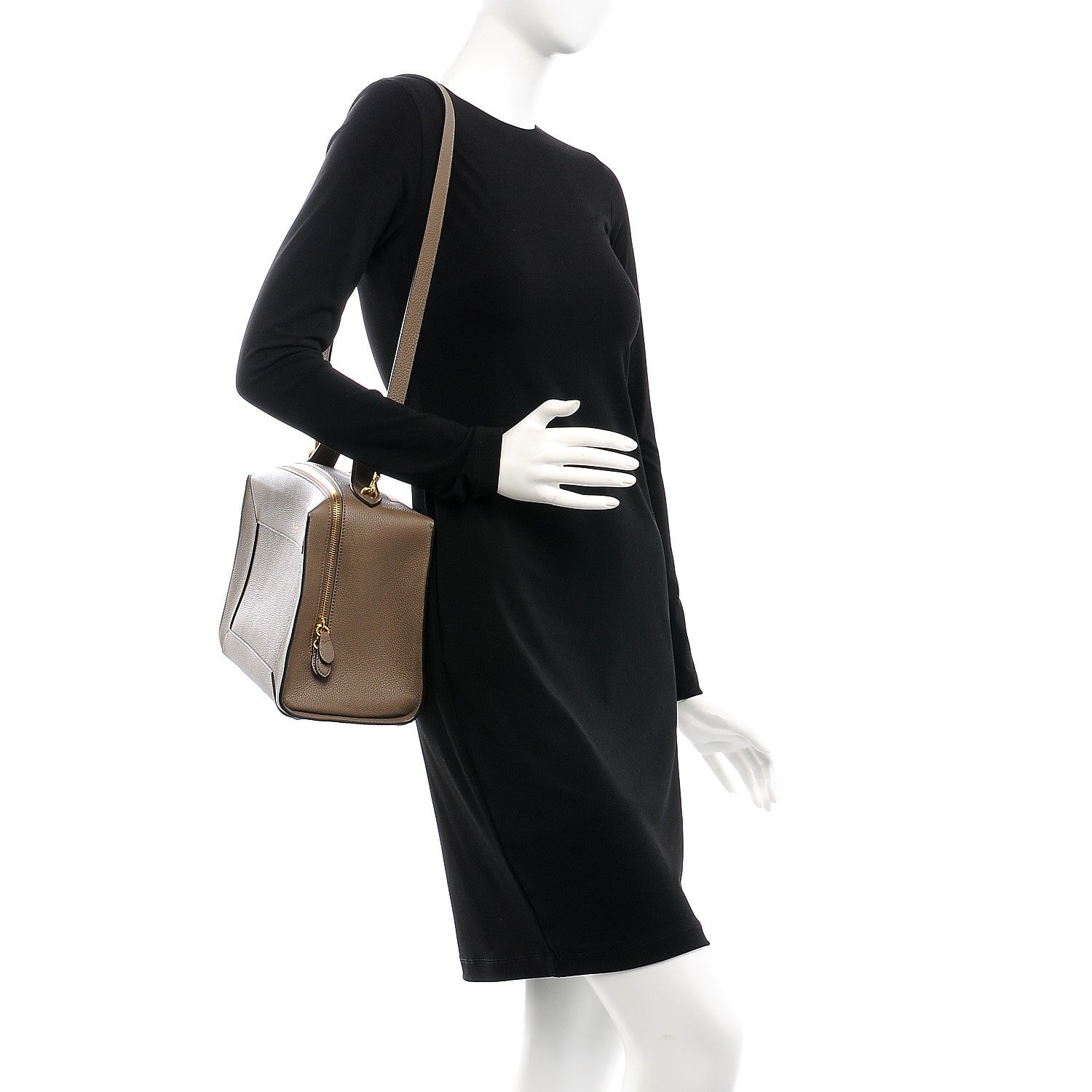 Mulberry Classic Grain Calfskin Small Hopton Clay 2 of 10