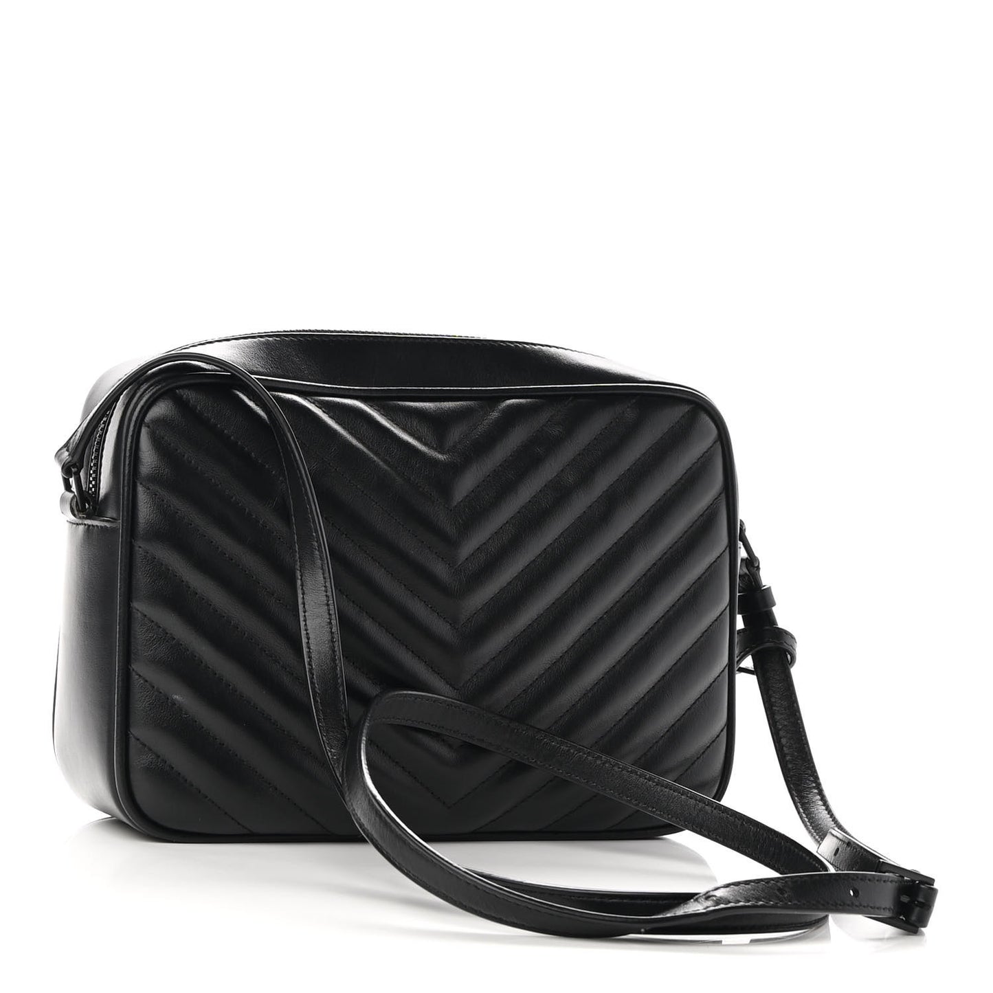 Calfskin Matelasse Monogram Monochrome Lou Camera Bag Black