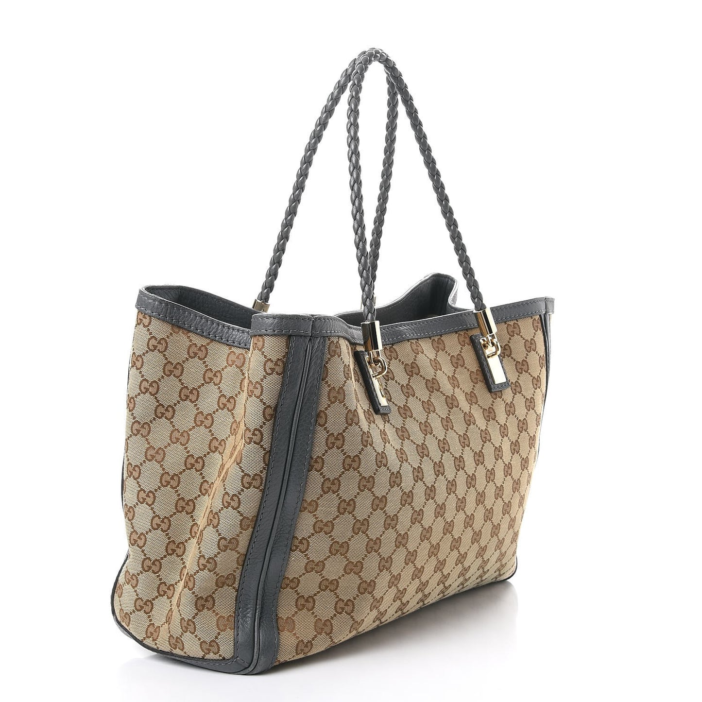 Monogram Medium Bella Tote Grey